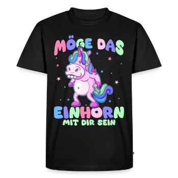 Drôle, Créature Mythique, Dinosaure, Drôle - T-shirt Premium bio Homme - noir - Devant - Nico (187cm)
