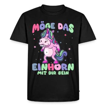 Drôle, Créature Mythique, Dinosaure, Drôle - T-shirt Premium bio Homme - noir - Devant - Nico (187cm)