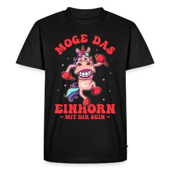 Drôle, Créature Mythique, Dinosaure, Drôle - T-shirt Premium bio Homme - noir - Devant - Nico (187cm)
