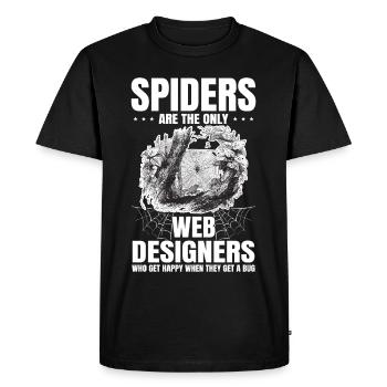 Tarentule Terrarium Amphibian Spider - T-shirt Premium bio Homme - noir - Devant - Nico (187cm)