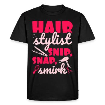Coiffeur Coiffeur Coiffeur Coiffeur - T-shirt Premium bio Homme - noir - Devant - Nico (187cm)