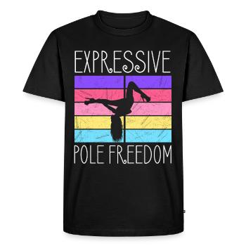 Danseuse de pole dance, Pole dance, Pole dance - T-shirt Premium bio Homme - noir - Devant - Nico (187cm)