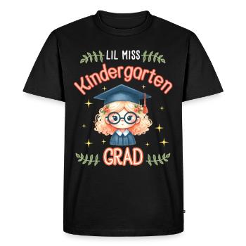Lil Miss Kindergarten Jour de remise des diplômes Girl - T-shirt Premium bio Homme - noir - Devant - Nico (187cm)