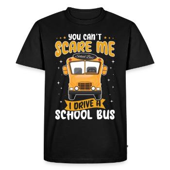 drôle de chauffeur de bus scolaire chauffeur de bus scolaire disant cadeau - T-shirt Premium bio Homme - noir - Devant - Nico (187cm)