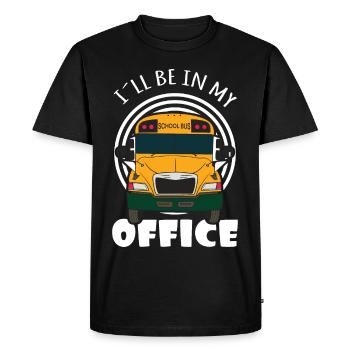 drôle de chauffeur de bus scolaire chauffeur de bus scolaire disant cadeau - T-shirt Premium bio Homme - noir - Devant - Nico (187cm)