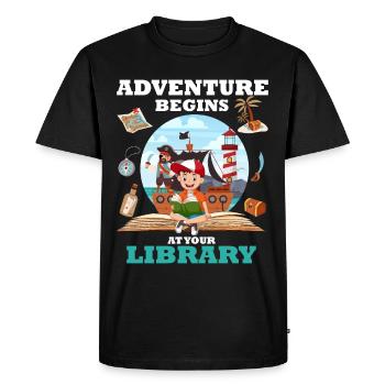 Travel The World Outfit World Travel Wanderlust Travel - Men's Premium Organic T-Shirt - black - Front - Nico (187cm)