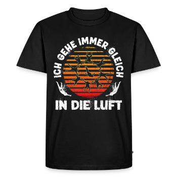 Maillot Skydive Freefly Fallschirmspringer Parachutisme - T-shirt Premium bio Homme - noir - Devant - Nico (187cm)
