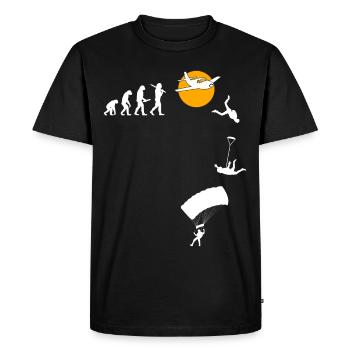 Maillot Skydive Freefly Fallschirmspringer Parachutisme - T-shirt Premium bio Homme - noir - Devant - Nico (187cm)
