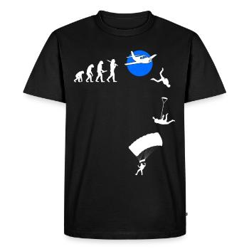 Maillot Skydive Freefly Fallschirmspringer Parachutisme - T-shirt Premium bio Homme - noir - Devant - Nico (187cm)