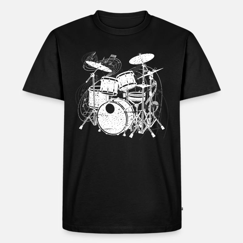 Drums Drummers Drummers - Men's Premium Organic T-Shirt - black