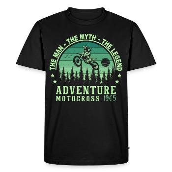 1965 Anniversaire né en 1965 Rétro Vintage - T-shirt Premium bio Homme - noir - Devant - Nico (187cm)