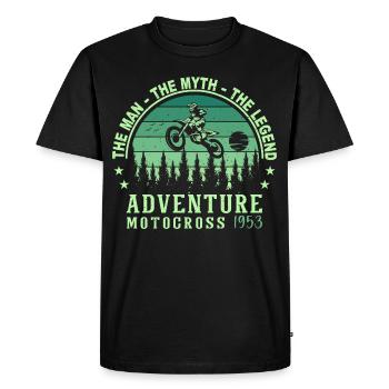 1953 Anniversaire né en 1953 Rétro Vintage - T-shirt Premium bio Homme - noir - Devant - Nico (187cm)