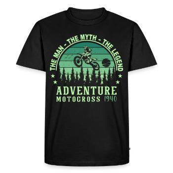 1940's Birthday born in 1940 Retro Vintage - Men's Premium Organic T-Shirt - black - Front - Nico (187cm)