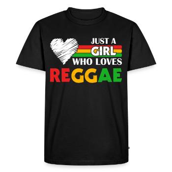 Musique rastafari Rasta Jamaïque Reggae - T-shirt Premium bio Homme - noir - Devant - Nico (187cm)