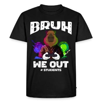 Tenue pour les étudiants, amusante pour les jours d’école et les joueurs - T-shirt Premium bio Homme - noir - Devant - Nico (187cm)