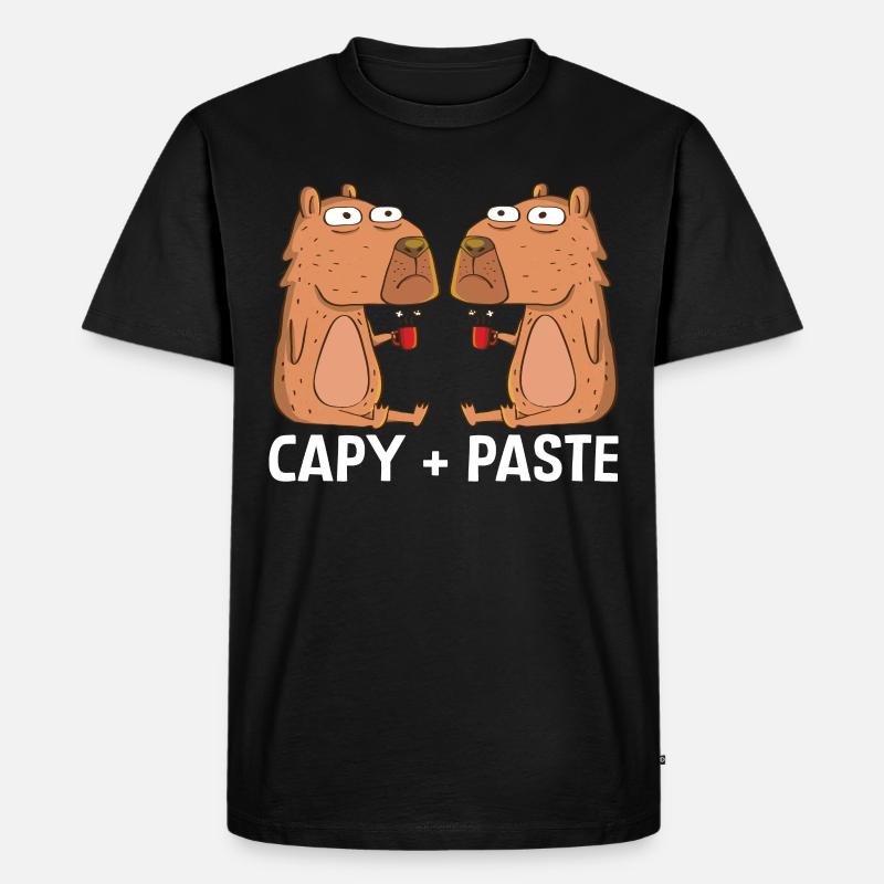 Programmierer Wombat Software Computer PC - Männer Premium Bio T-Shirt - Schwarz