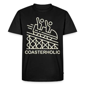 Roller coaster amusement park funfair amusement park - Men's Premium Organic T-Shirt - black - Front - Nico (187cm)
