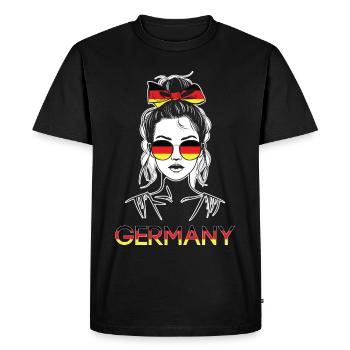 Sports Allemagne, Football, Tenue pour fan de sport - T-shirt Premium bio Homme - noir - Devant - Nico (187cm)