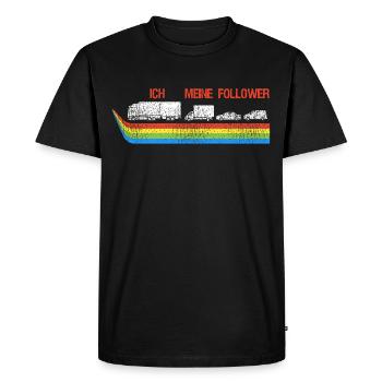 Beautiful Truck Driver Truck Driver Bus Driver - Men's Premium Organic T-Shirt - black - Front - Nico (187cm)