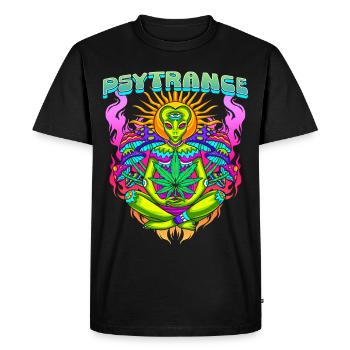 Techno House Party EDM Festival Goa Rave Psytrance - T-shirt Premium bio Homme - noir - Devant - Nico (187cm)