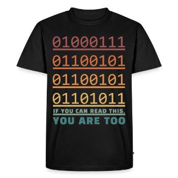 Science Nerd Physics Student Jokes Geek - Men's Premium Organic T-Shirt - black - Front - Nico (187cm)