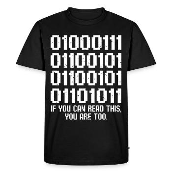 Science Nerd Physics Student Jokes Geek - Men's Premium Organic T-Shirt - black - Front - Nico (187cm)