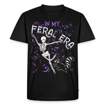 Drôle Opossum Wild Girl Fête Vacances Été - T-shirt Premium bio Homme - noir - Devant - Nico (187cm)