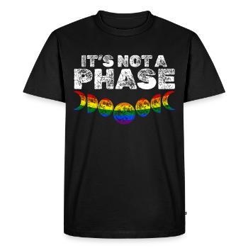 Nice "Against Racism" - Men's Premium Organic T-Shirt - black - Front - Nico (187cm)