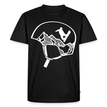 Montagne - Snowboard - (25) - T-shirt Premium bio Homme - noir - Devant - Nico (187cm)