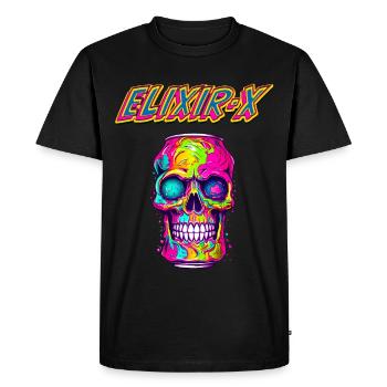 ELIXIR X - T-shirt Premium bio Homme - noir - Devant - Nico (187cm)