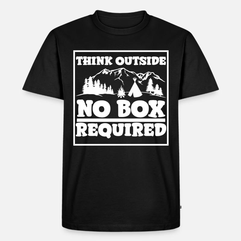 camping - Männer Premium Bio T-Shirt - Schwarz