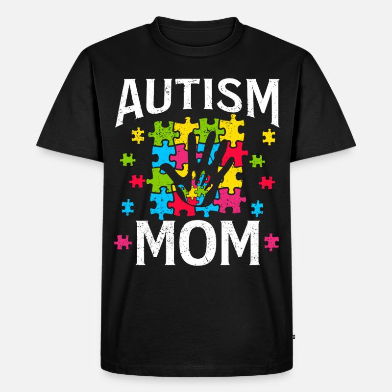 Autismus - Männer Premium Bio T-Shirt - Schwarz