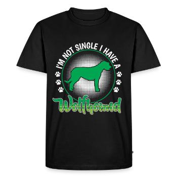 J’ai un Irish Wolfhound - T-shirt Premium bio Homme - noir - Devant - Nico (187cm)