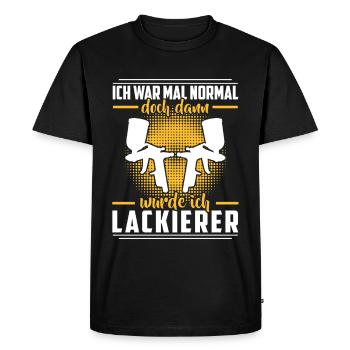 Painter was normal vehicle painter - Men's Premium Organic T-Shirt - black - Front - Nico (187cm)