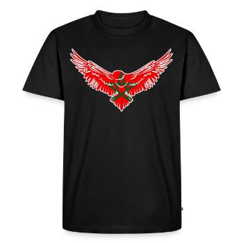 Drapeau Marocain Maroc Étoile Marocaine - T-shirt Premium bio Homme - noir - Devant - Nico (187cm)