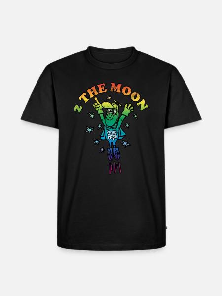 To the moon - Men's Premium Organic T-Shirt - black