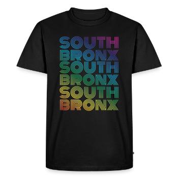 Sud du Bronx - T-shirt Premium bio Homme - noir - Devant - Nico (187cm)