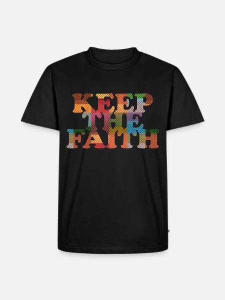 Keep the Faith - Men's Premium Organic T-Shirt - black