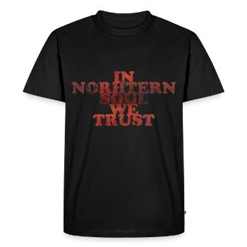 In Northern soul we Trust - Men's Premium Organic T-Shirt - black - Front - Nico (187cm)