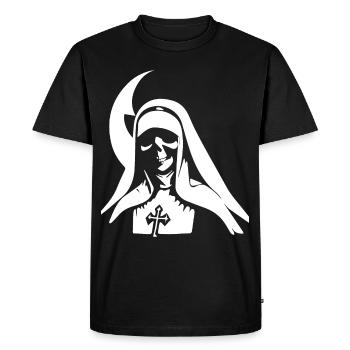 Libérez vos ténèbres intérieures Nonne satanique, occulte, - T-shirt Premium bio Homme - noir - Devant - Nico (187cm)