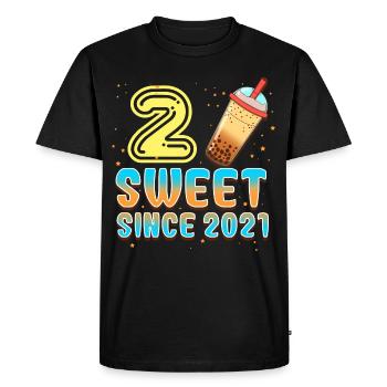 2e anniversaire Bubble Tee - T-shirt Premium bio Homme - noir - Devant - Nico (187cm)