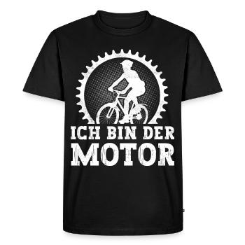 Vélo Disant VTT Vélo de route E-Bike - T-shirt Premium bio Homme - noir - Devant - Nico (187cm)