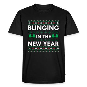 Blinging In The New Year - T-shirt Premium bio Homme - noir - Devant - Nico (187cm)