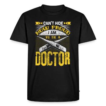 Doctor Medicine Hospital Idée cadeau - T-shirt Premium bio Homme - noir - Devant - Nico (187cm)
