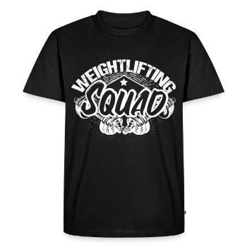 Musculation Renforcement Musculaire Bodybuilder Cadeau - T-shirt Premium bio Homme - noir - Devant - Nico (187cm)