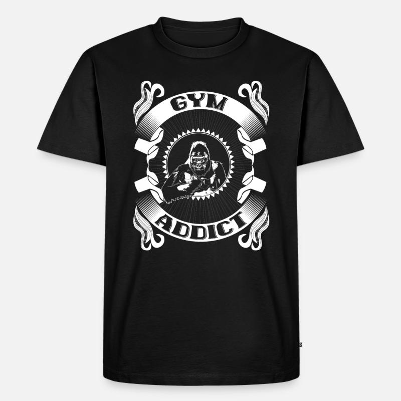 Krafttraining Gewichtheben Trainer Geschenkidee - Männer Premium Bio T-Shirt - Schwarz
