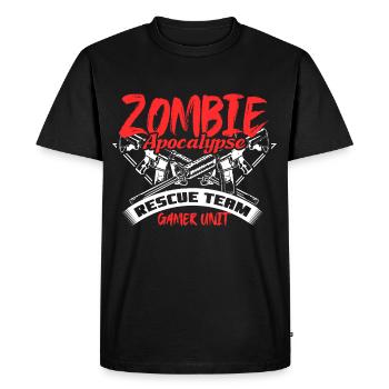 Zombie Apocalypse Zombies Cadeau - T-shirt Premium bio Homme - noir - Devant - Nico (187cm)