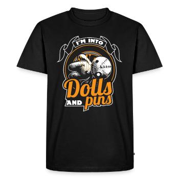 Voodoo Magic Curse Gift - Men's Premium Organic T-Shirt - black - Front - Nico (187cm)
