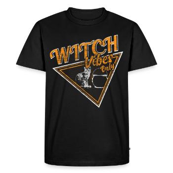 Halloween Witch Witches October Gift Idea - Men's Premium Organic T-Shirt - black - Front - Nico (187cm)