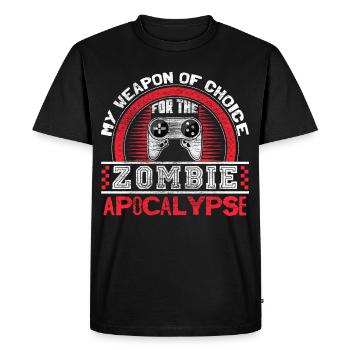 Zombie Apocalypse Armes Épidémie Idée Cadeau - T-shirt Premium bio Homme - noir - Devant - Nico (187cm)